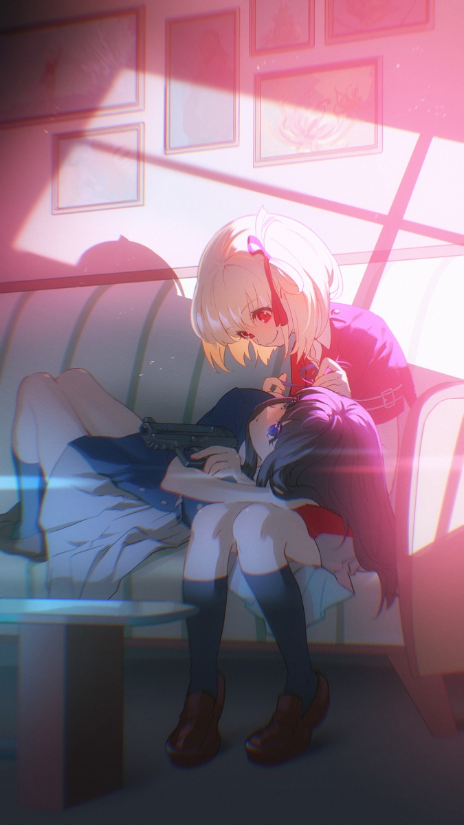 This is a pixiv picture whose title is 千束とたきな.