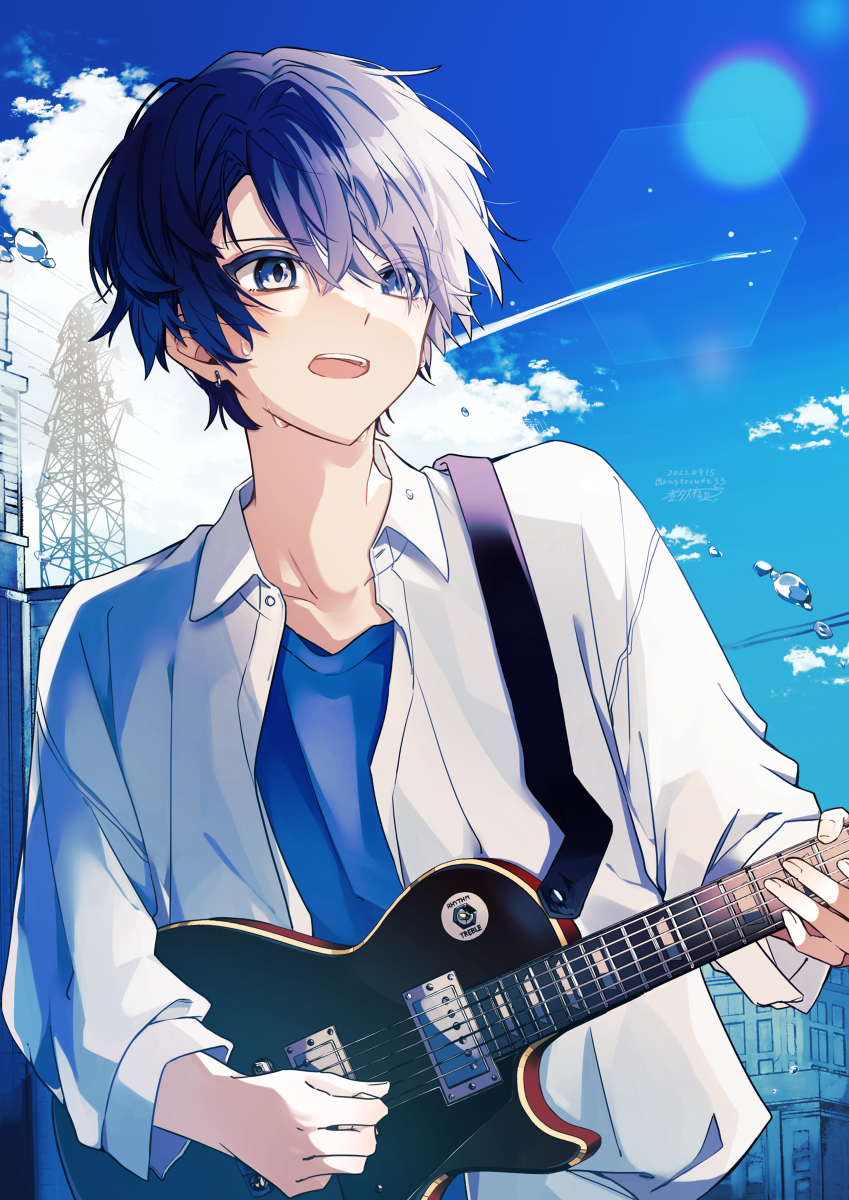This is a pixiv picture whose title is 「夏に哭け、.