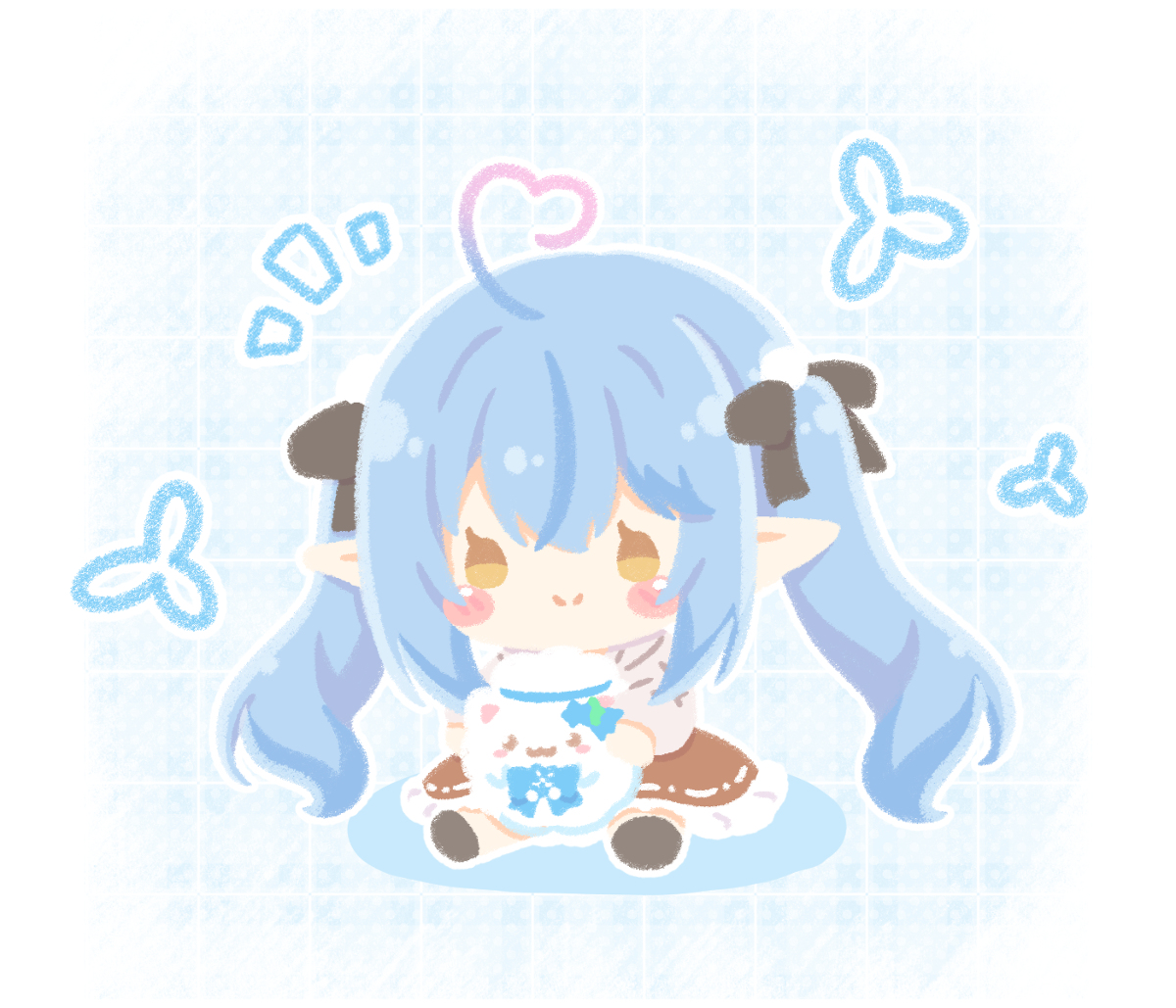 This is a pixiv picture whose title is フェルト風ラミィちゃん❄.