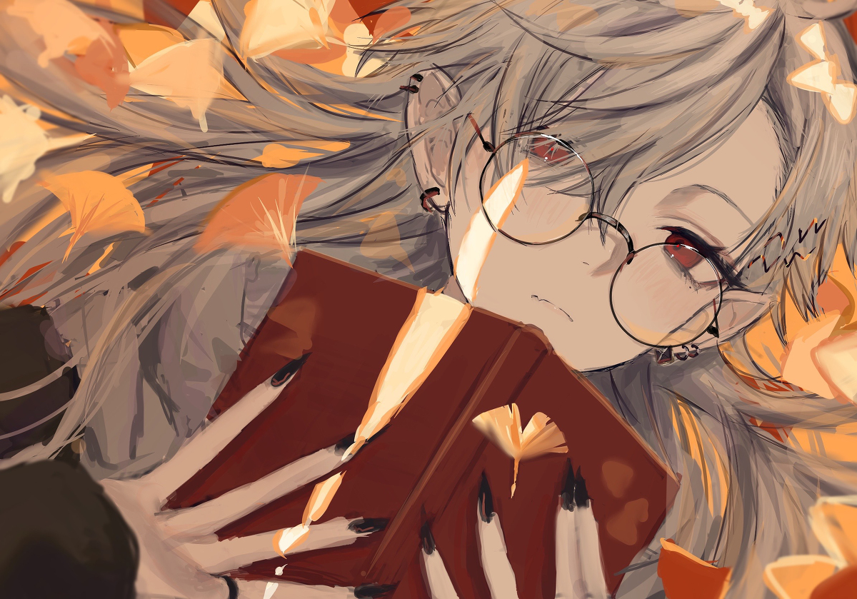 This is a pixiv picture whose title is 📖🍁.
