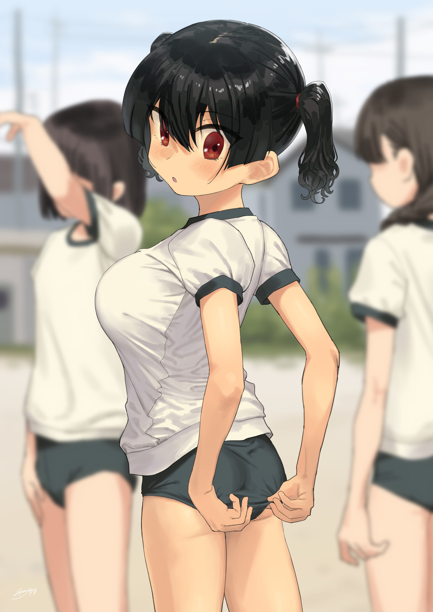 This is a pixiv picture whose title is ガキ巨乳⑫.