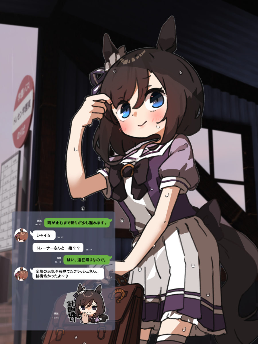 This is a pixiv picture whose title is エイシンフラッシュちゃん.