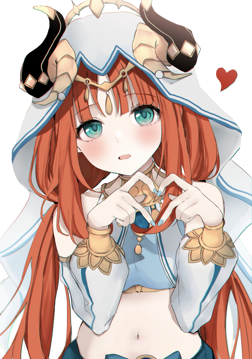 This is a pixiv picture whose title is 指ハート.