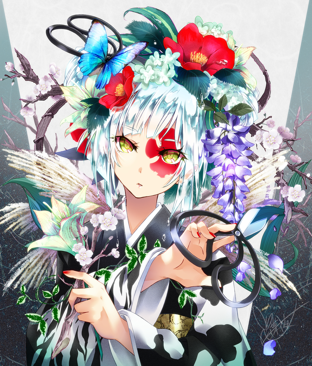 This is a pixiv picture whose title is 生け花.