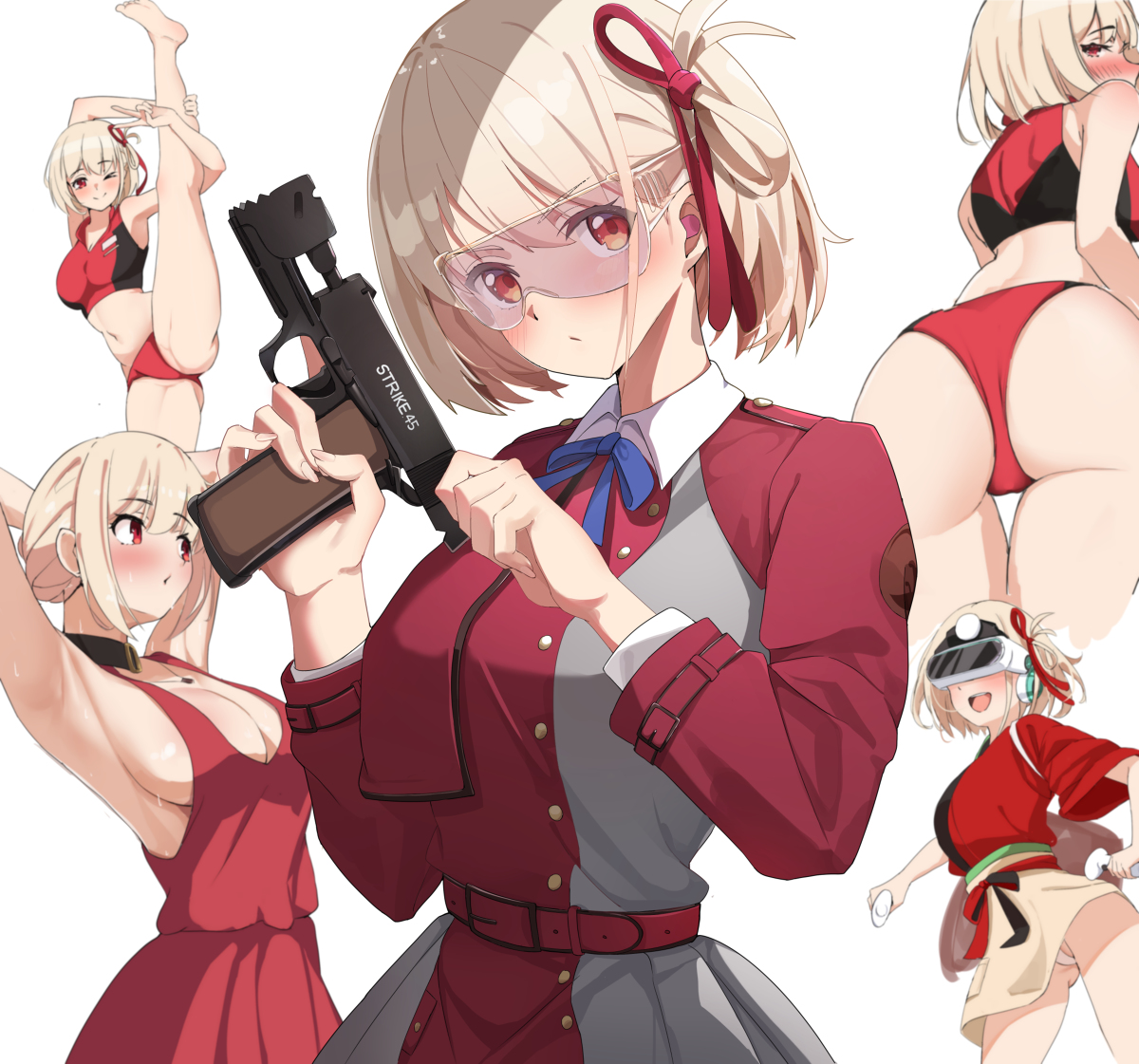 This is a pixiv picture whose title is Lycoris Recoil Chisato.