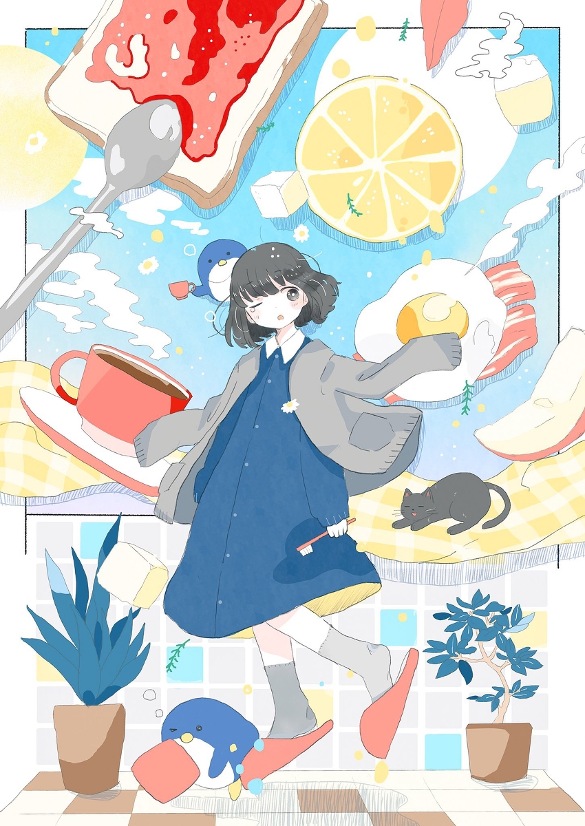 This is a pixiv picture whose title is はやおき.