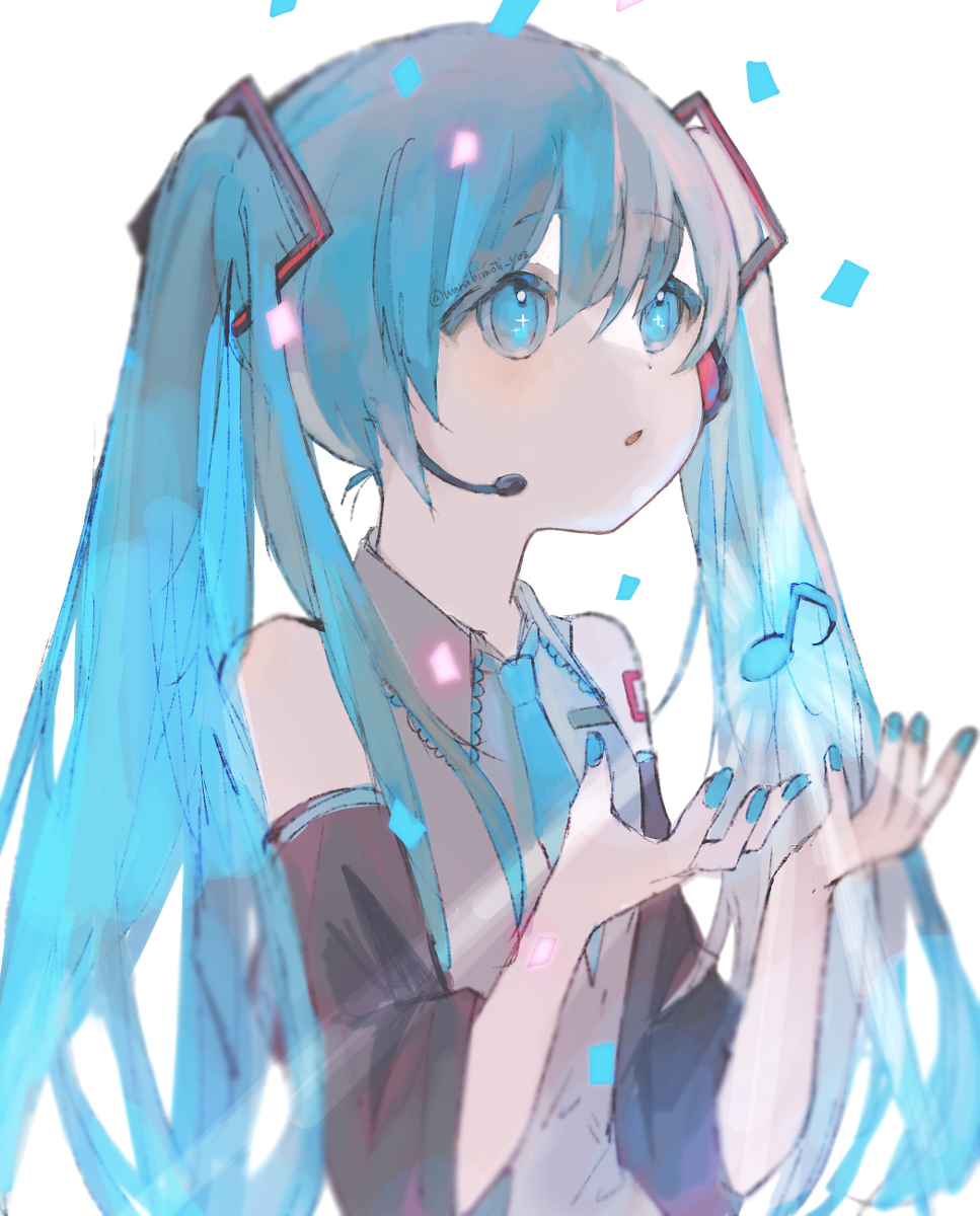 This is a pixiv picture whose title is ミクちゃん.