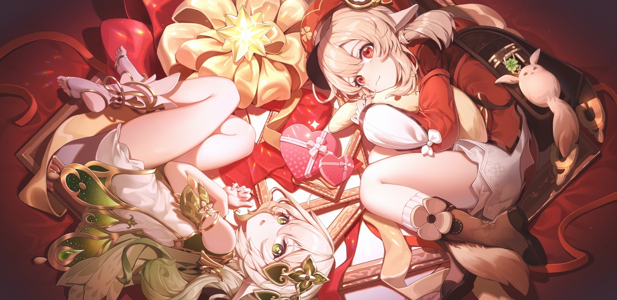 This is a pixiv picture whose title is 原宝二周年快乐！！.