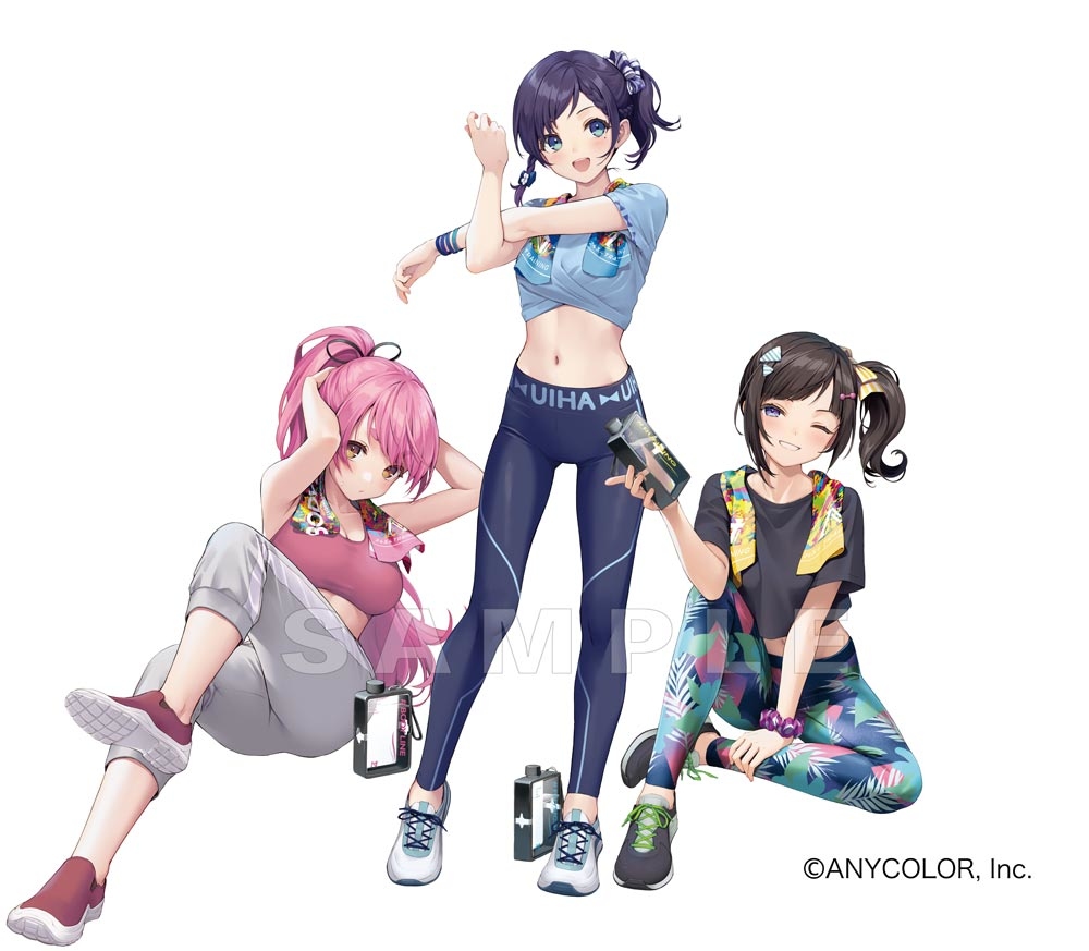 This is a pixiv picture whose title is にじさんじ「TRAINING GOODS＆VOICE」イラスト.