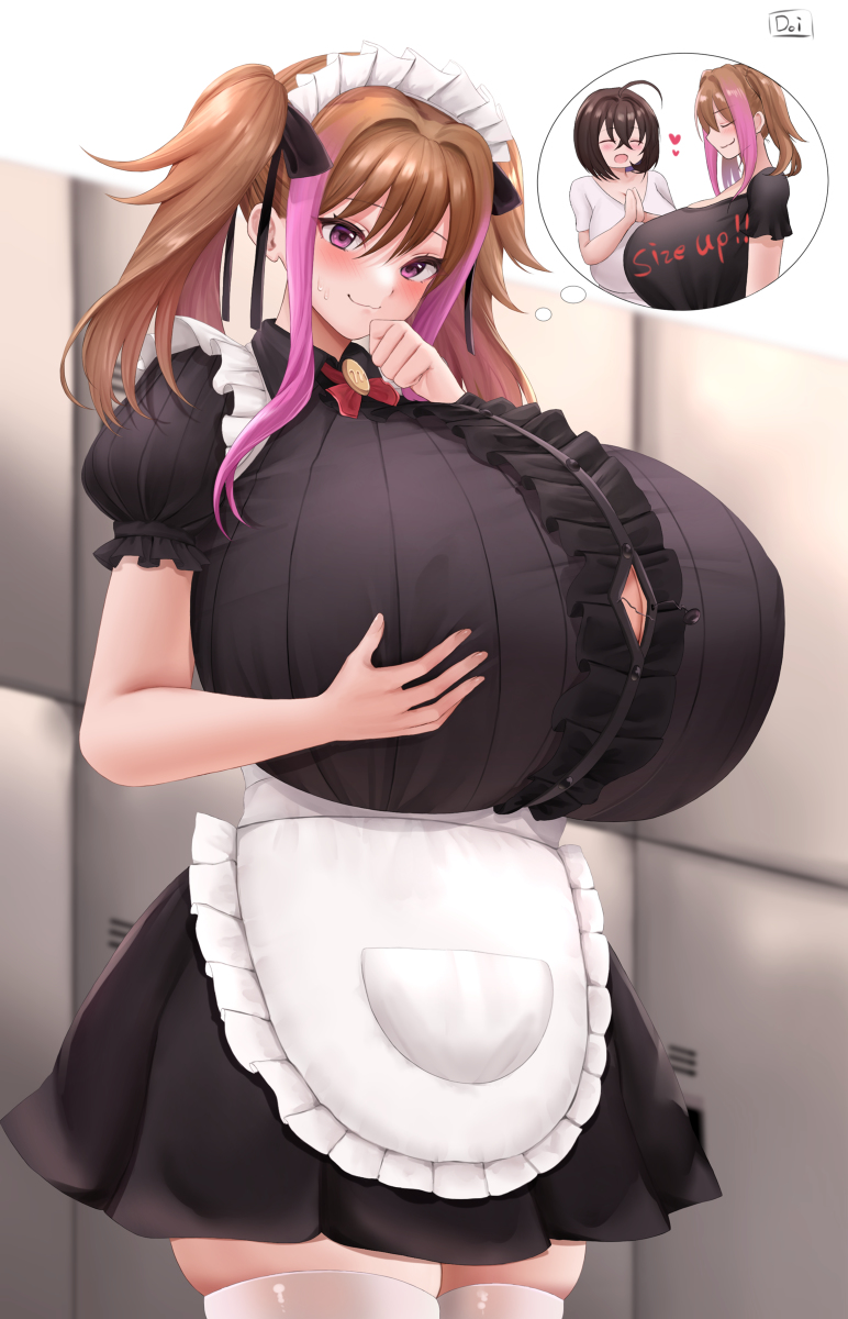 This is a pixiv picture whose title is n年後のメイド真理燐ちゃん.