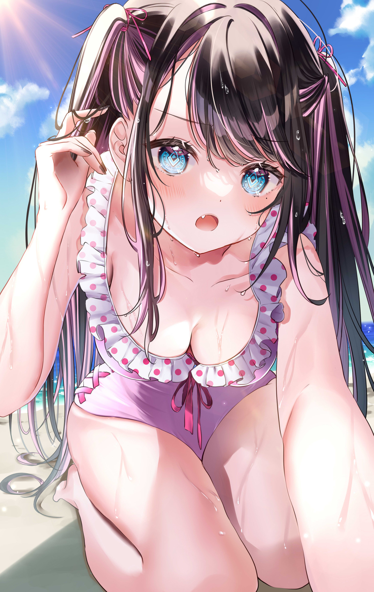 This is a pixiv picture whose title is 海.