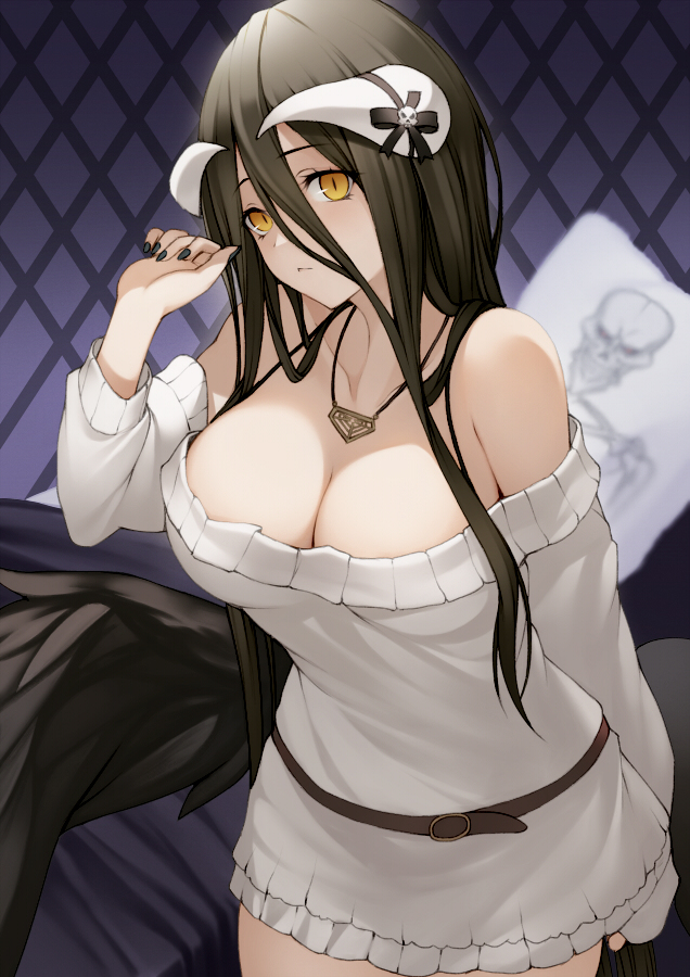 This is a pixiv picture whose title is 【オーバーロード】アルベド.