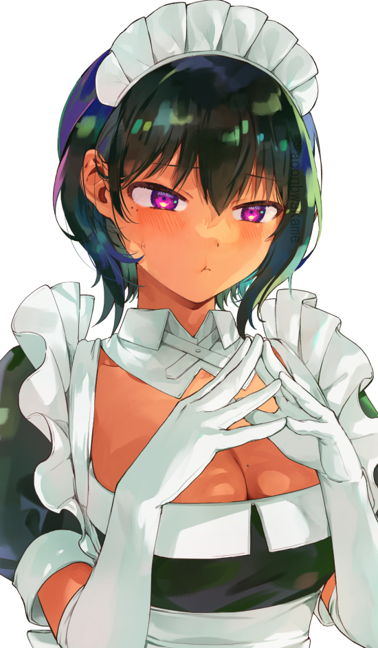 This is a pixiv picture whose title is むくれメイド.