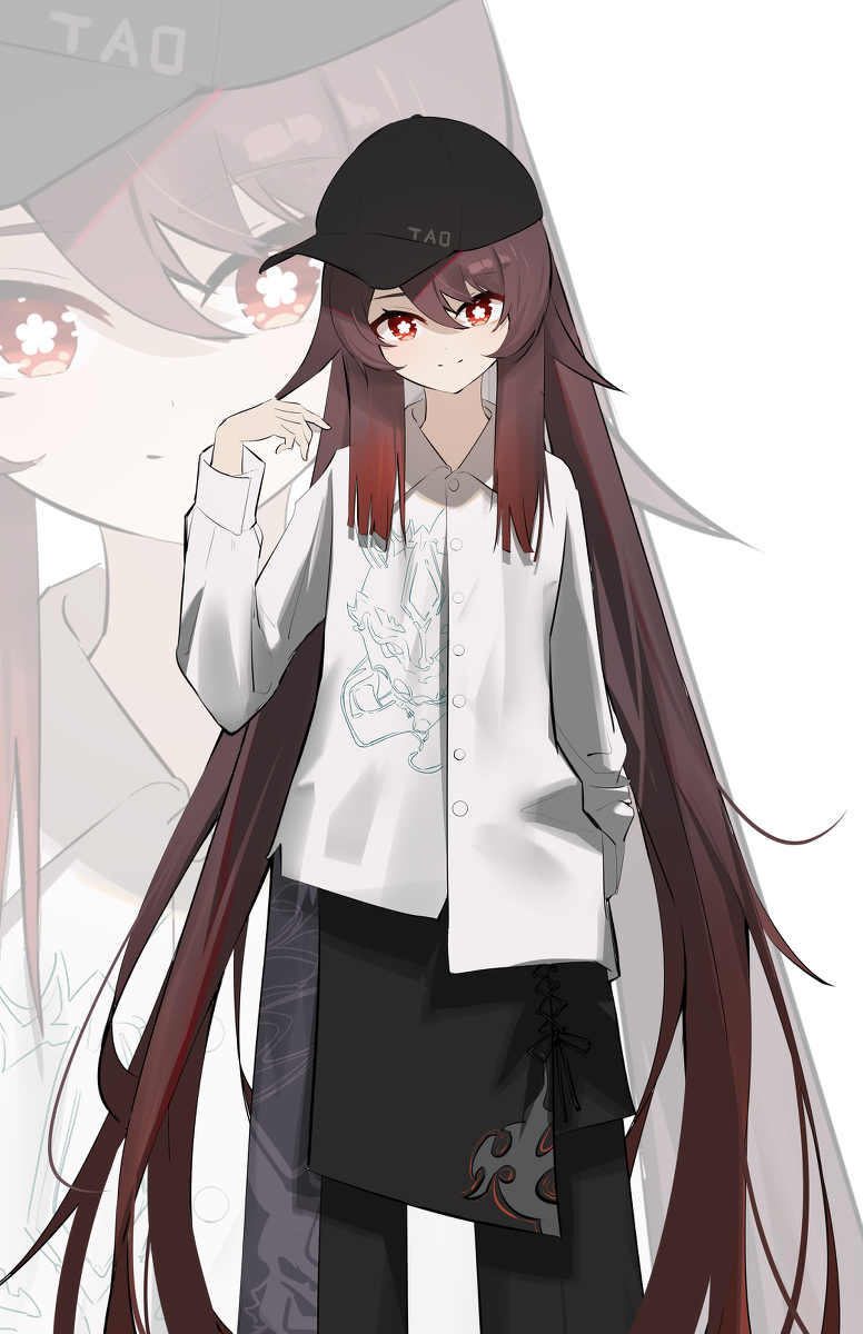 This is a pixiv picture whose title is 日绘，胡桃.