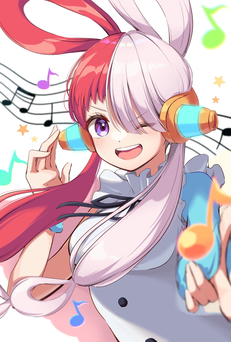 This is a pixiv picture whose title is ウタ♪.