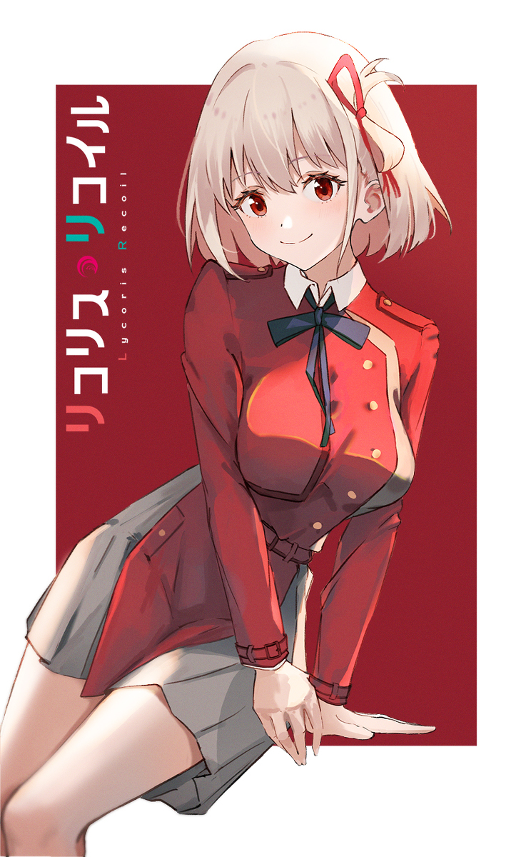 This is a pixiv picture whose title is Lycoris Recoil.