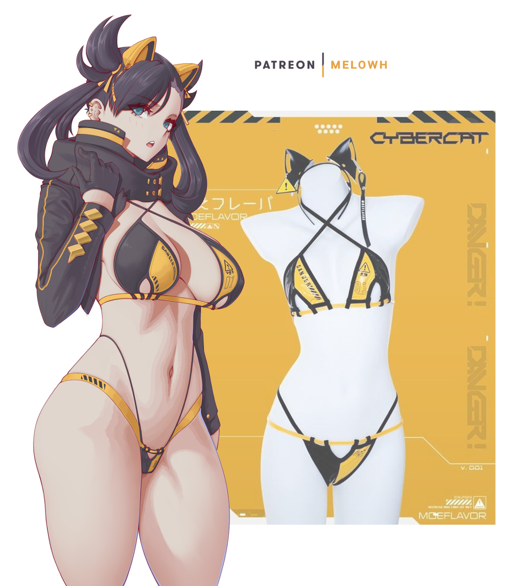 This is a pixiv picture whose title is Marnie - Cyber Cat.