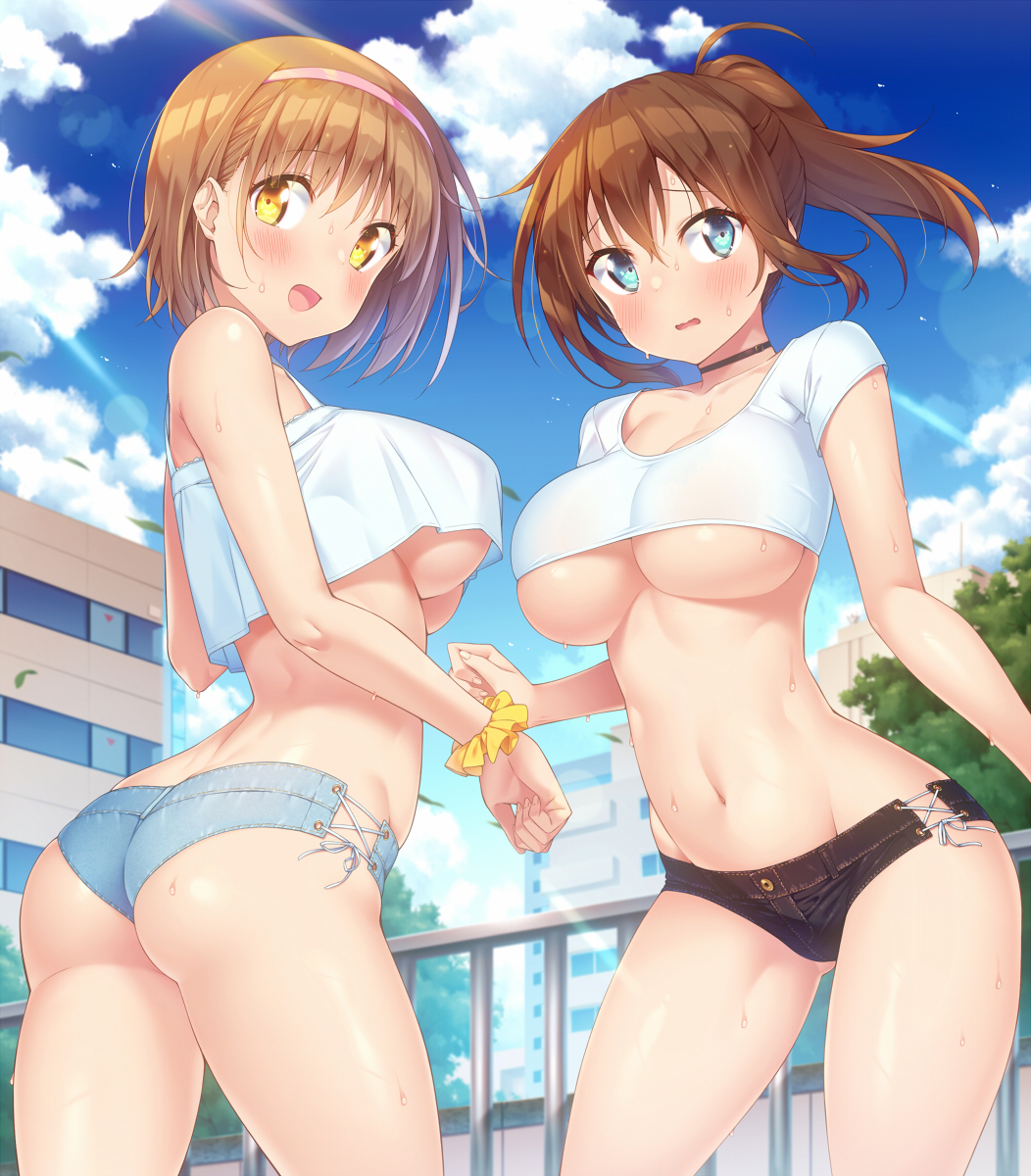 This is a pixiv picture whose title is ホットパンツ.