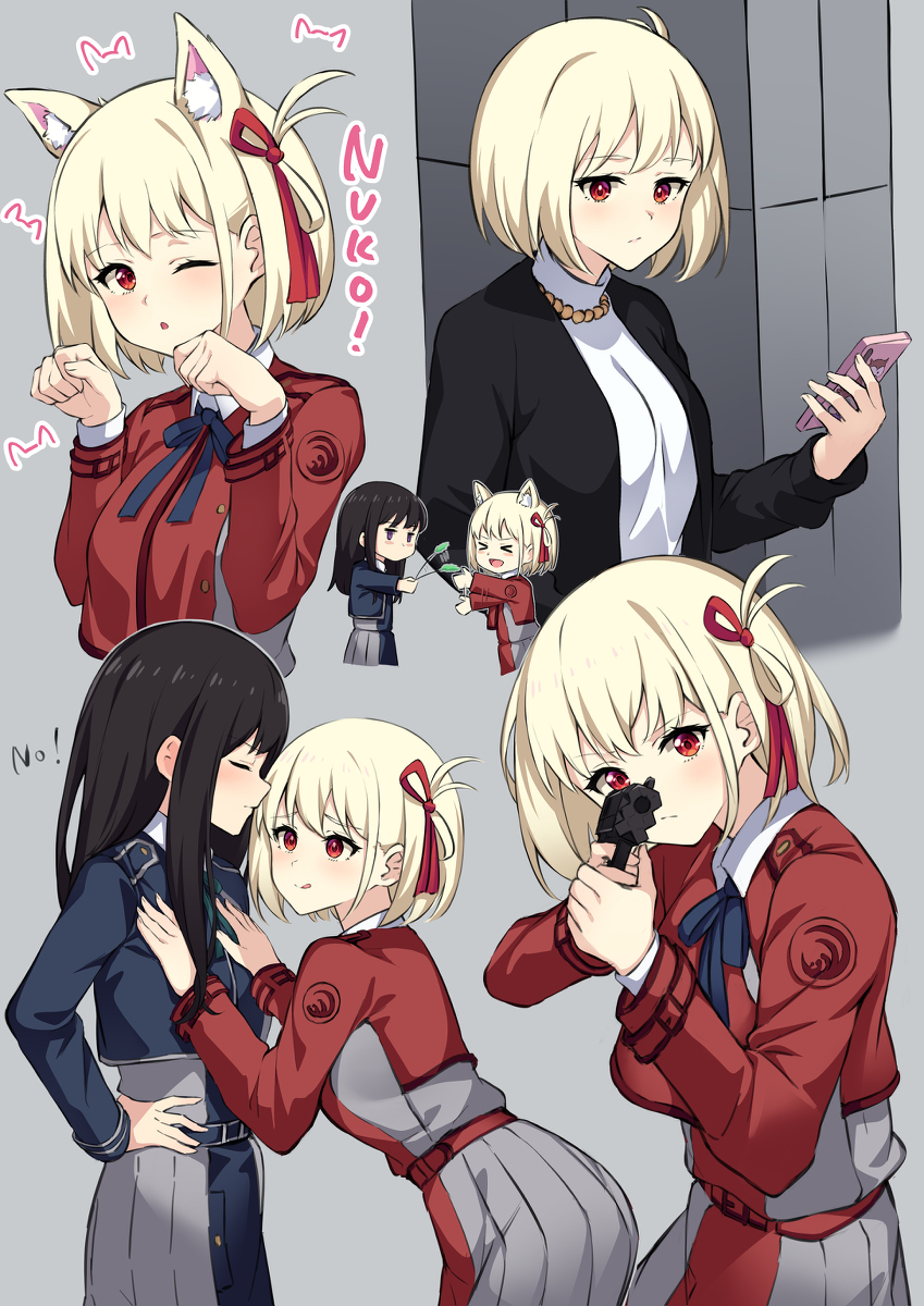 This is a pixiv picture whose title is おめ千束.