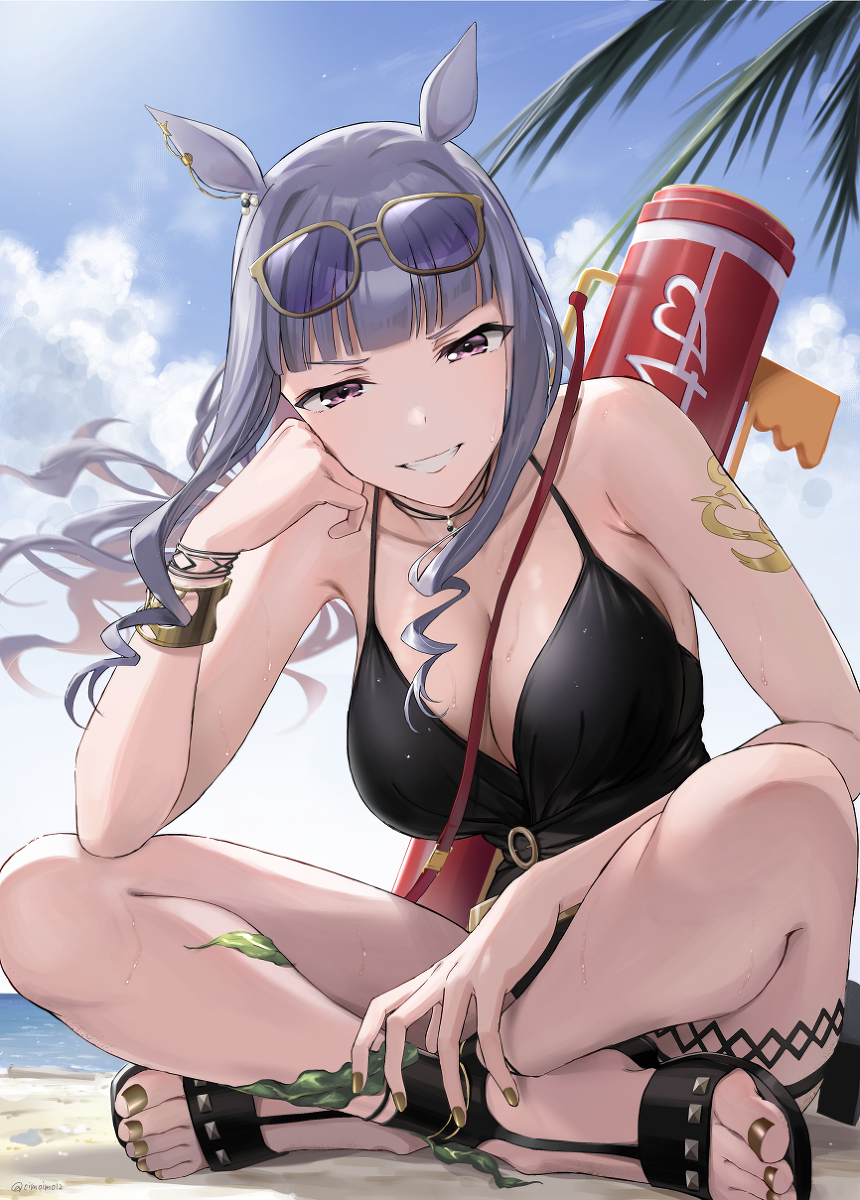 This is a pixiv picture whose title is 水着絵まとめ.
