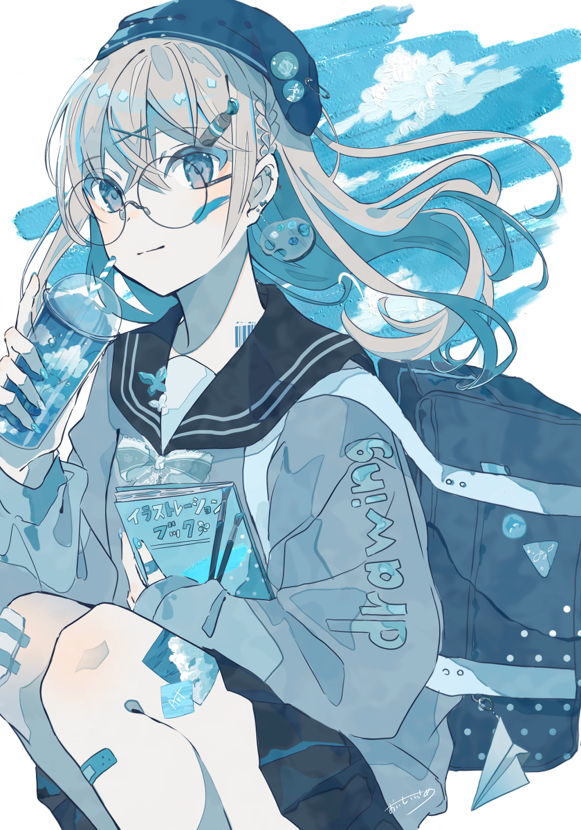 This is a pixiv picture whose title is お絵描き好きな子.