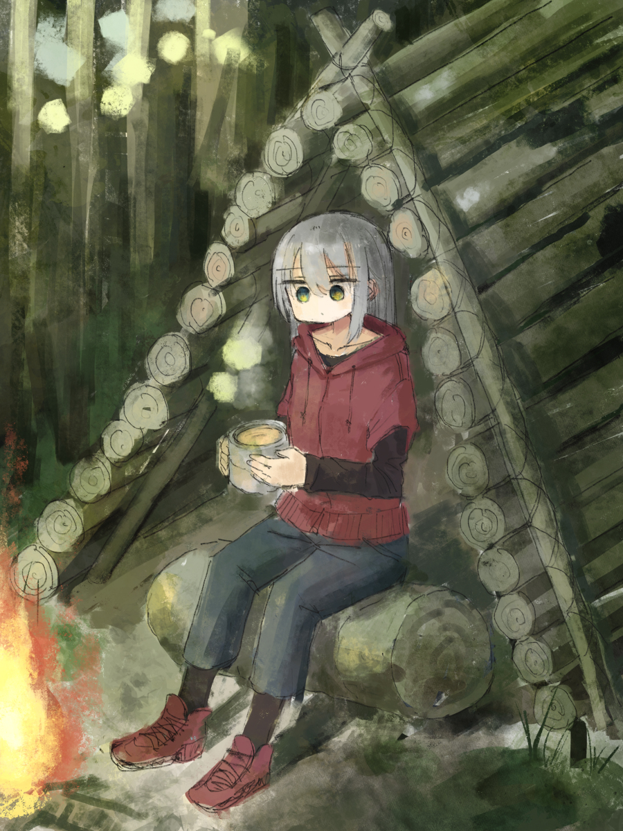 This is a pixiv picture whose title is ブッシュクラフト.