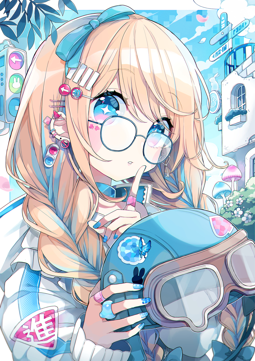 This is a pixiv picture whose title is 不思議の国の交差点.