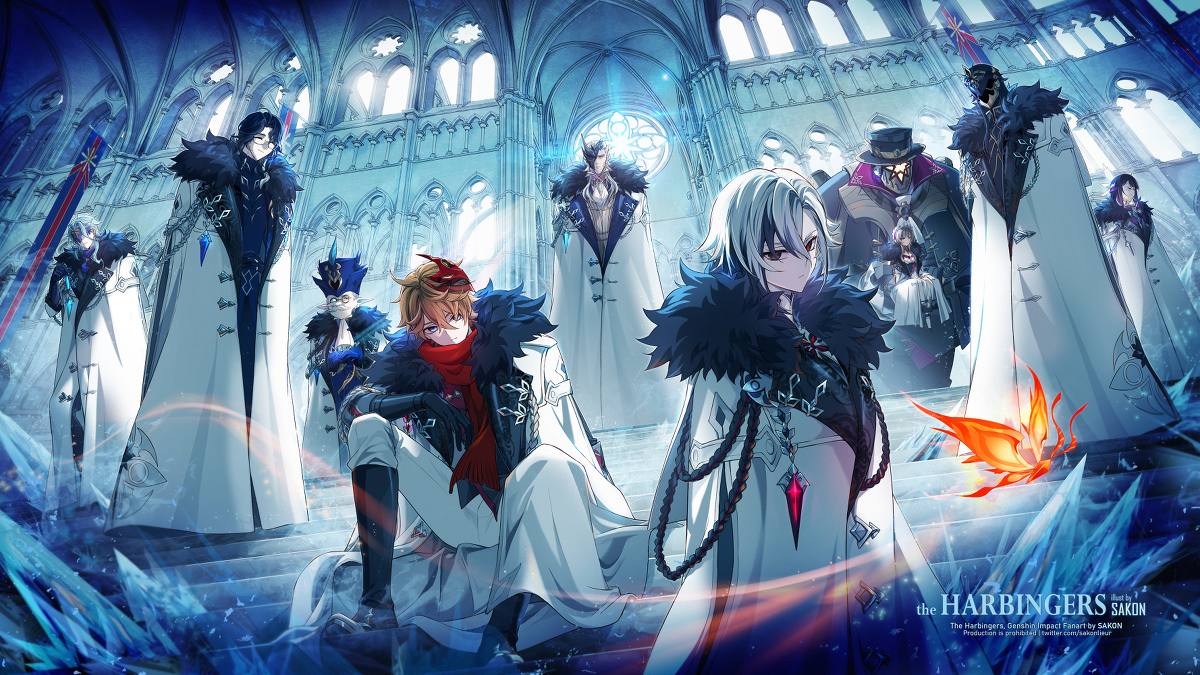 This is a pixiv picture whose title is The Harbingers.