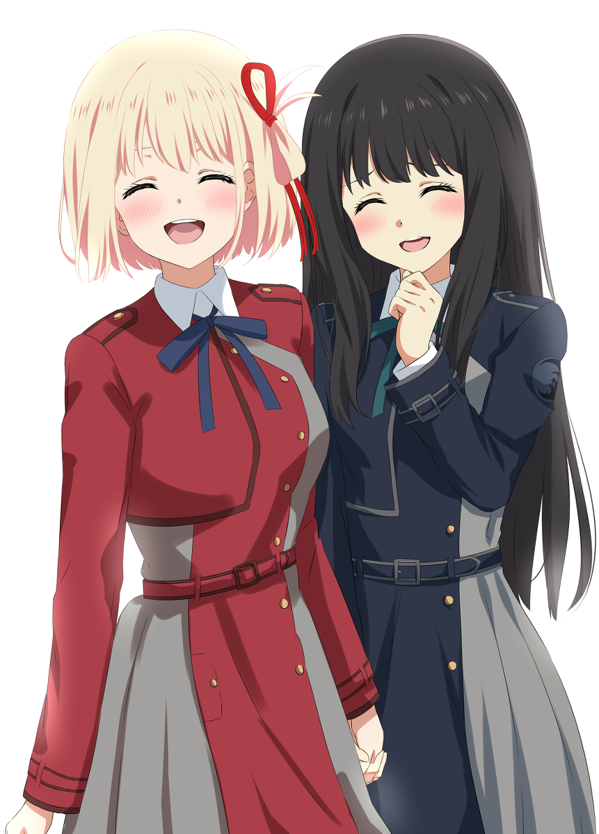This is a pixiv picture whose title is リコリコ.