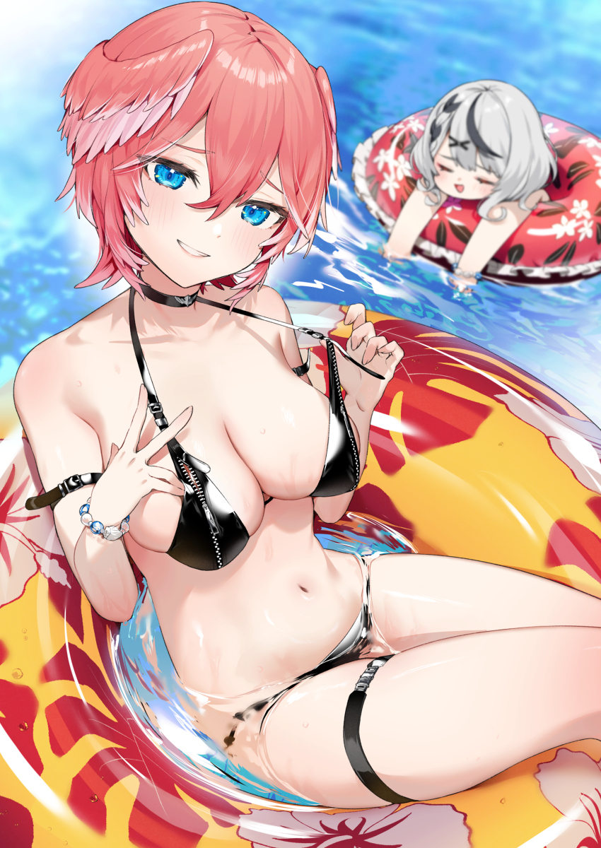 This is a pixiv picture whose title is 👙.