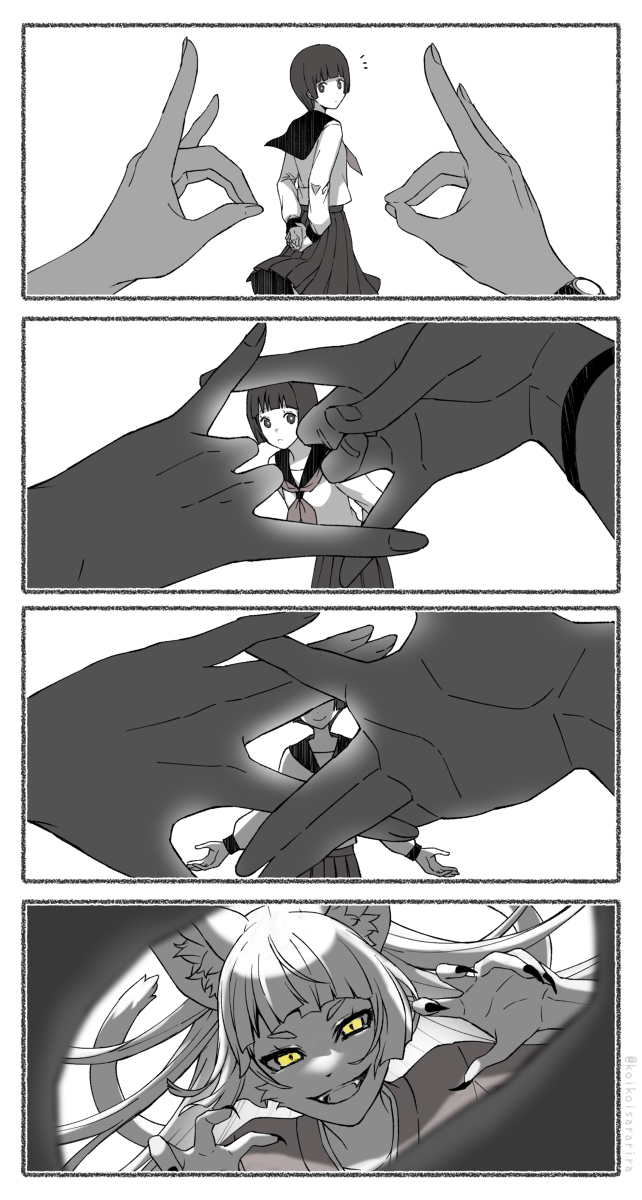 This is a pixiv picture whose title is 『狐の窓』.