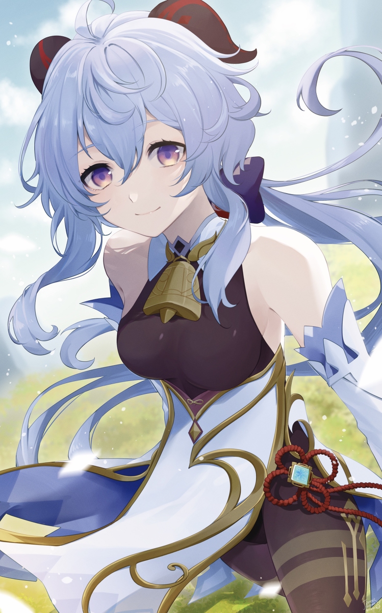 This is a pixiv picture whose title is 甘雨.