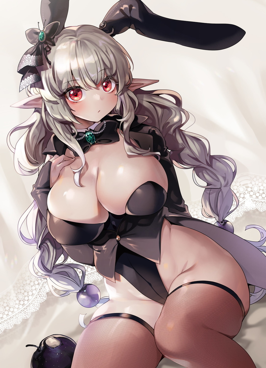 This is a pixiv picture whose title is オリジナルのバニーガールさん.