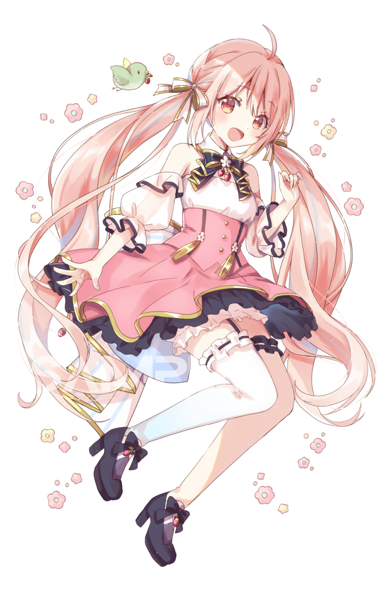 This is a pixiv picture whose title is 🌷🐤.