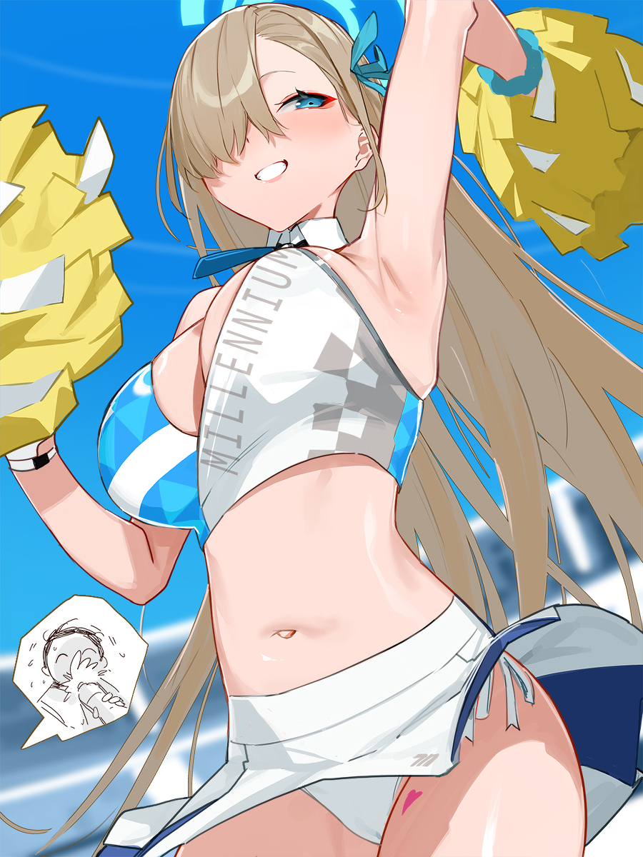 This is a pixiv picture whose title is チアリーダーアスナ.
