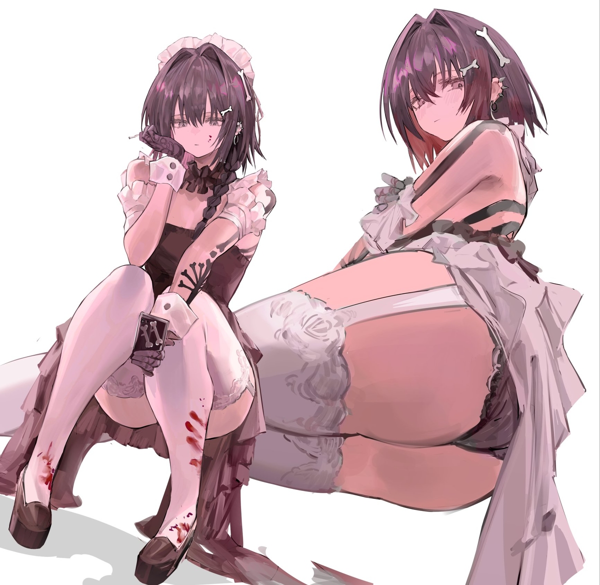 This is a pixiv picture whose title is 骨.