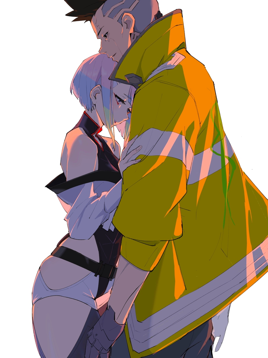 This is a pixiv picture whose title is ルーシーとデイビッド.