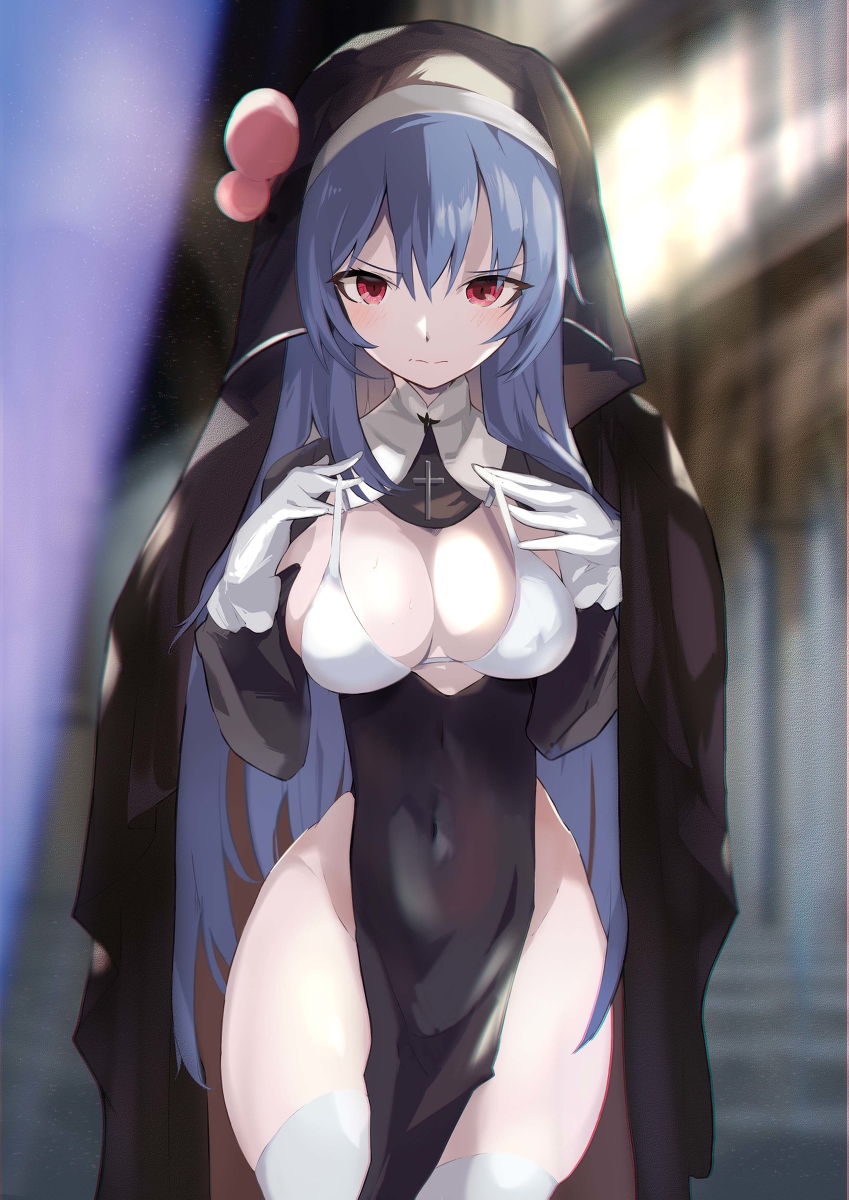 This is a pixiv picture whose title is 悔い改める夜.