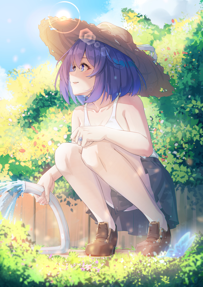 This is a pixiv picture whose title is DAY59 浇洒.