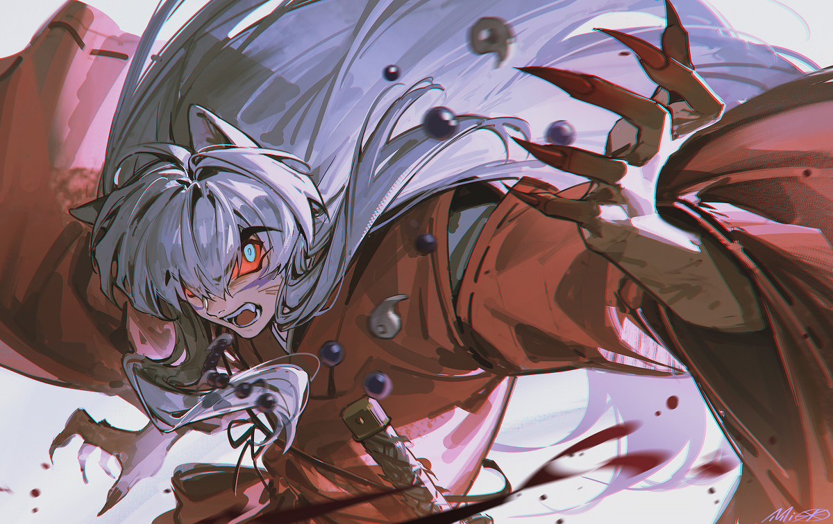 This is a pixiv picture whose title is 妖化犬夜叉.