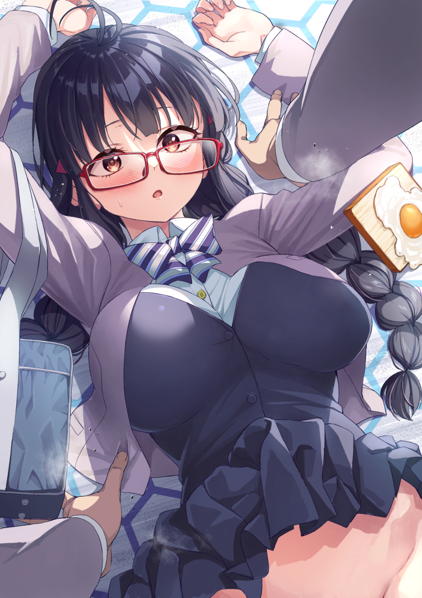 This is a pixiv picture whose title is モーニングラッキースケベ.