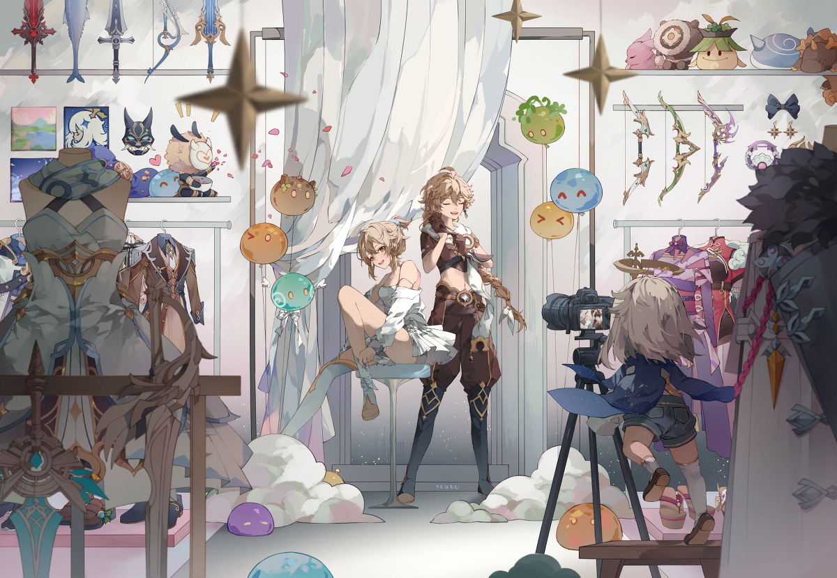 This is a pixiv picture whose title is 📷✨.