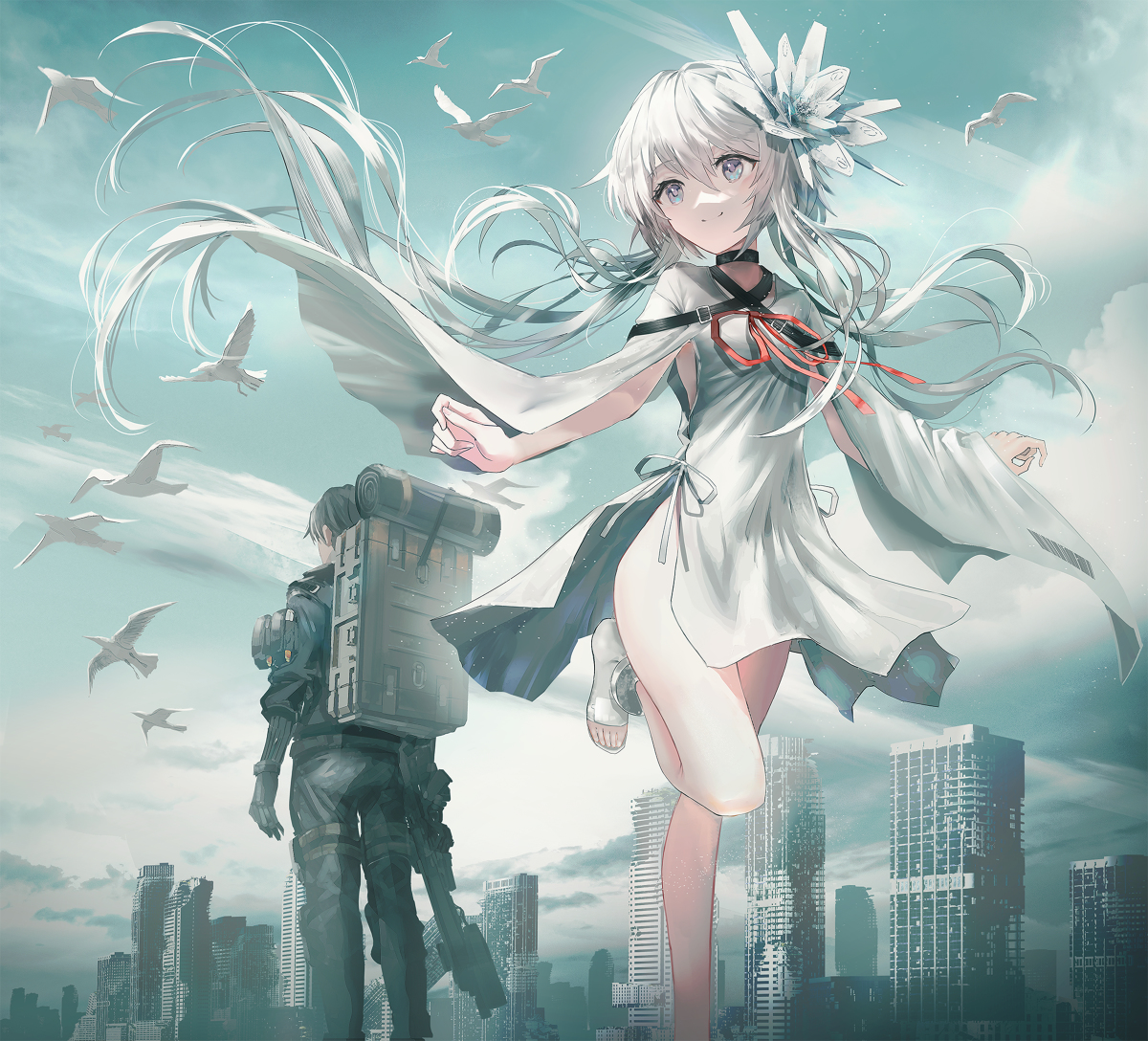 This is a pixiv picture whose title is Key「終のステラ」.