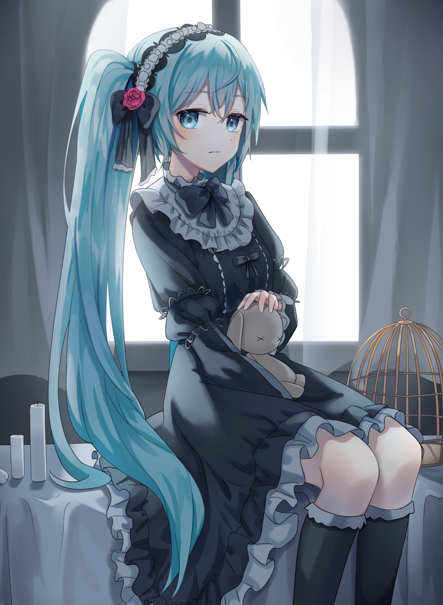 This is a pixiv picture whose title is miku.