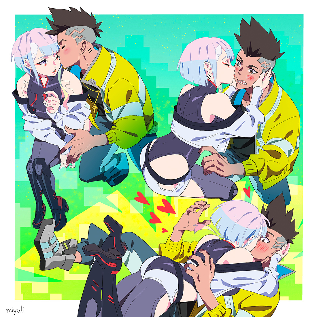 This is a pixiv picture whose title is ルーシーとデイヴィッド.