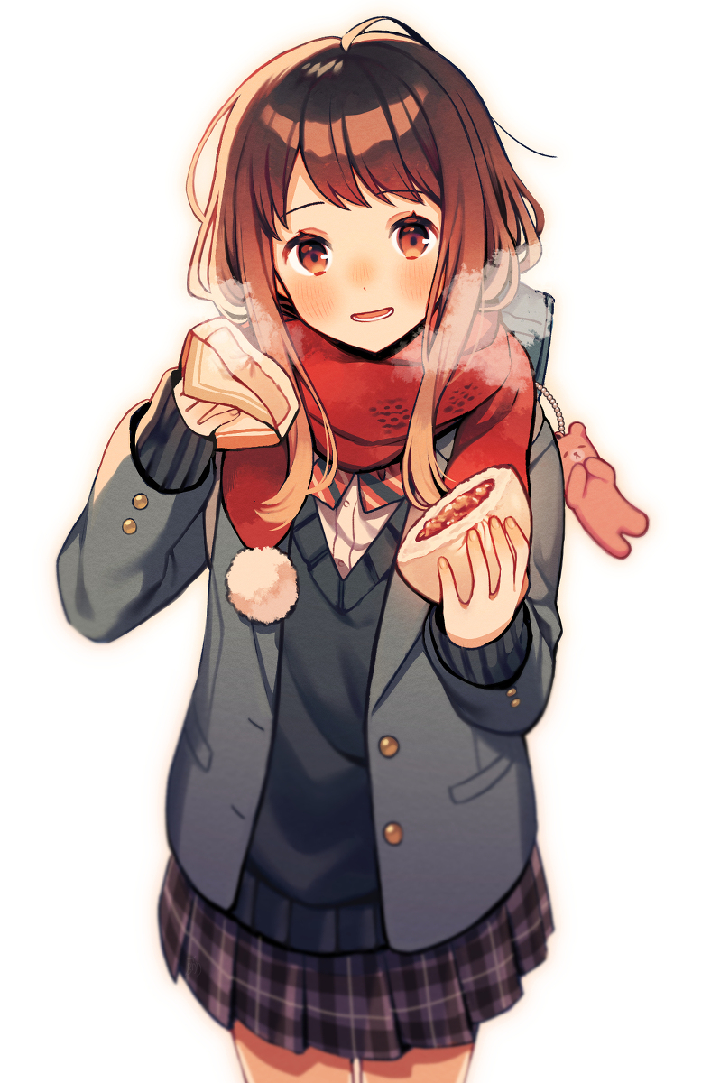 This is a pixiv picture whose title is 半分こ.