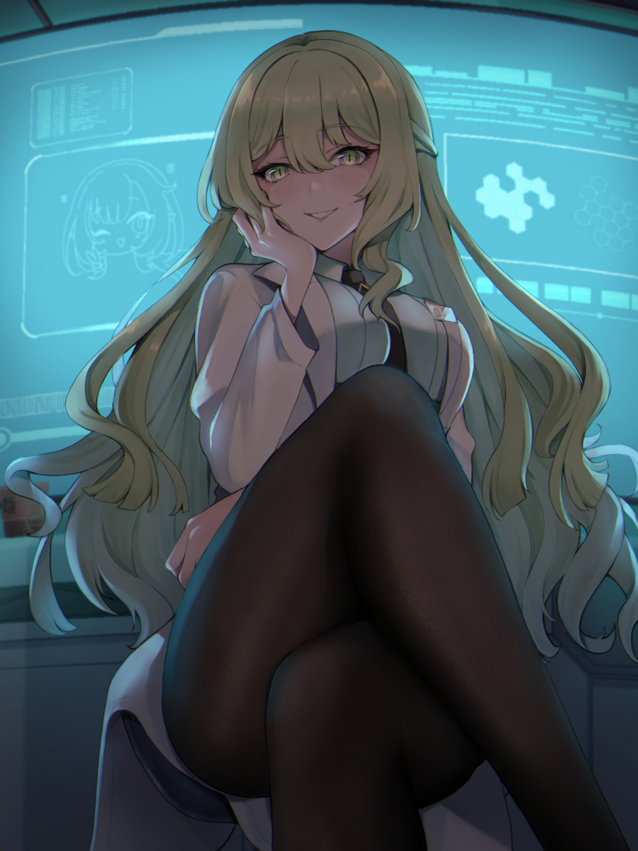 This is a pixiv picture whose title is メビウス博士.