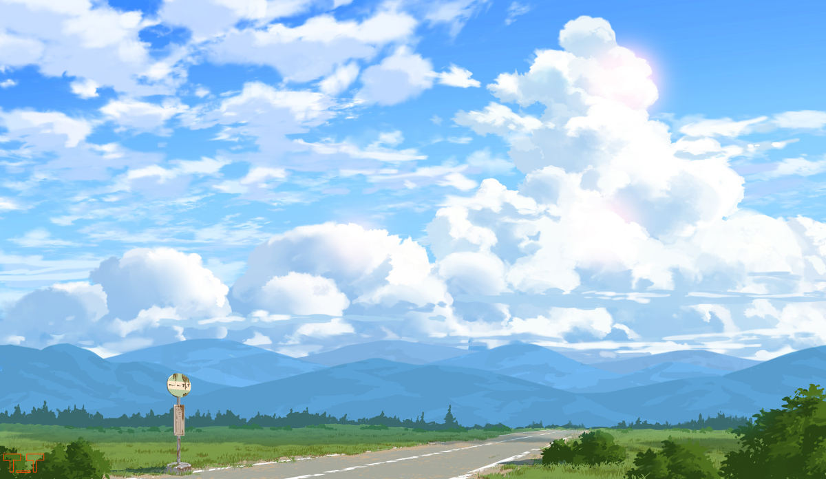 This is a pixiv picture whose title is 田舎.
