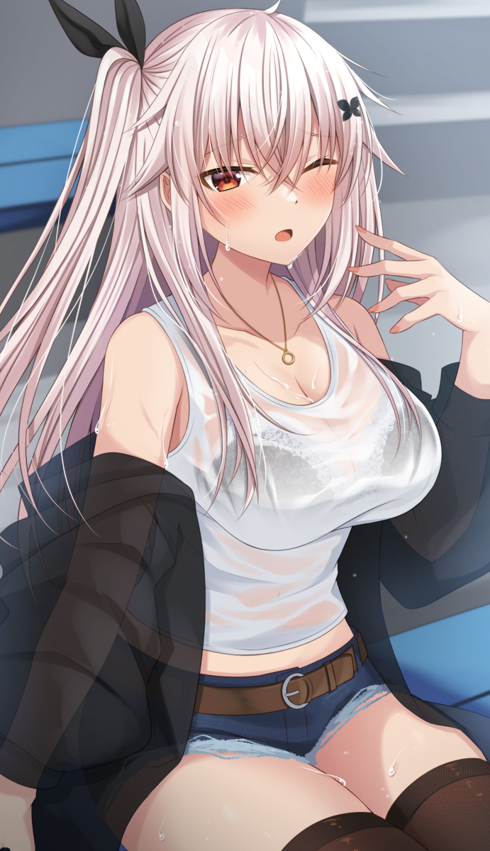 This is a pixiv picture whose title is 「イルカショーすごかったね～！……どしたの？」.