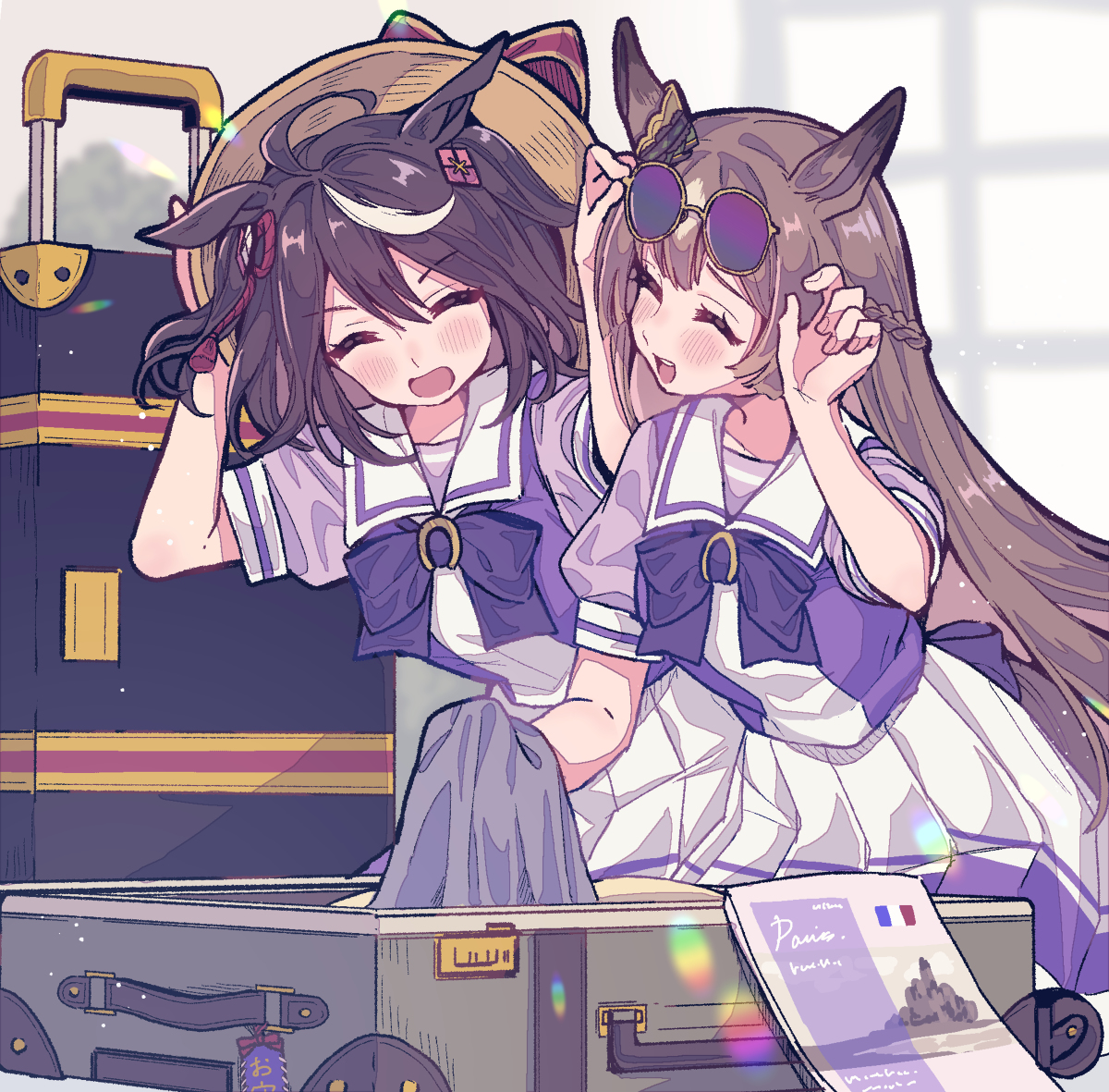 This is a pixiv picture whose title is 一緒に行こうね.